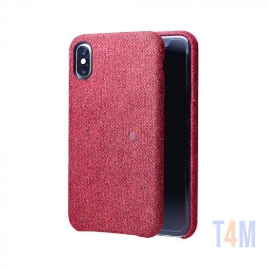 CAPA FABRIC CASE IPHONE X (5.8") VERMELHO